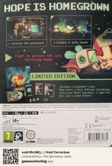 void tRrLM(); //Void Terrarium Nintendo Switch, Germany box back