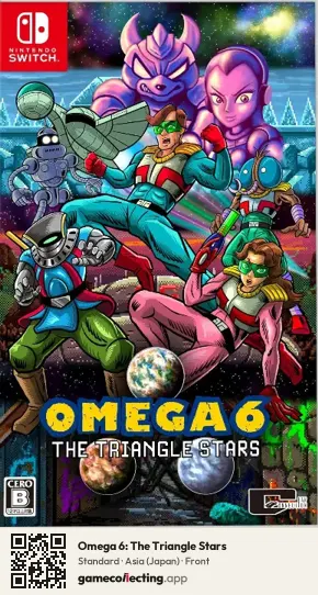 Omega 6: The Triangle Stars Nintendo Switch, Asia box front