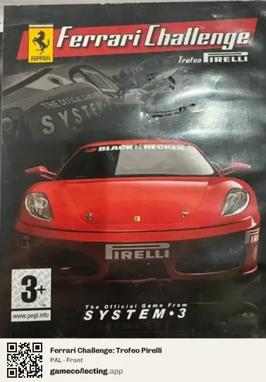 Ferrari Challenge: Trofeo Pirelli PlayStation 3, PAL box front