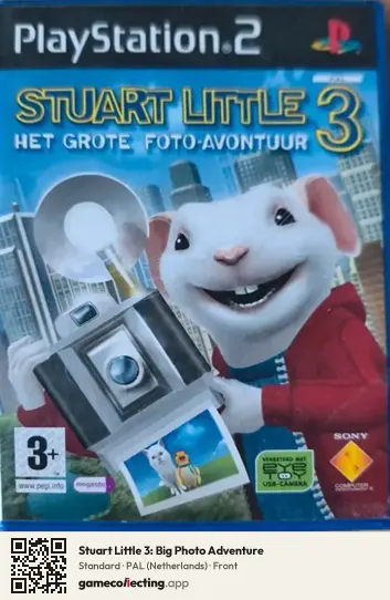 Stuart Little 3: Big Photo Adventure PlayStation 2, Netherlands box front