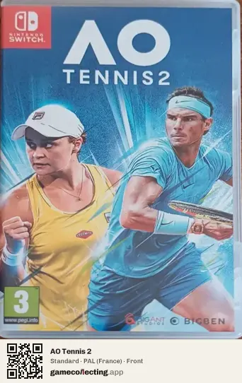 AO Tennis 2 Nintendo Switch, France box front