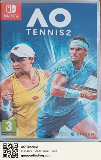AO Tennis 2 Nintendo Switch, France box front