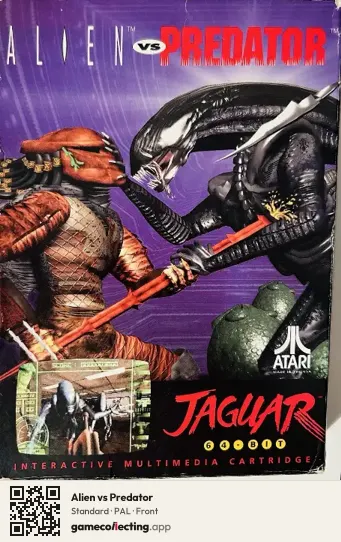 Alien vs Predator Atari Jaguar, PAL box front