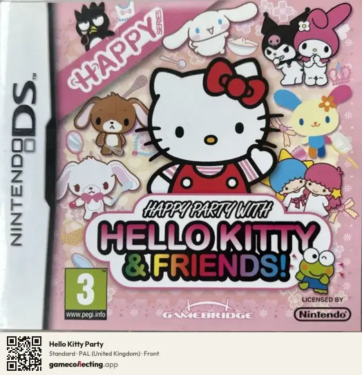 Hello Kitty Party Nintendo DS, United Kingdom box front