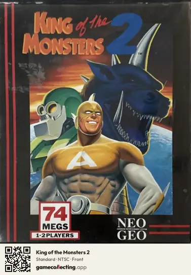 King of the Monsters 2 Neo Geo AES, NTSC box front