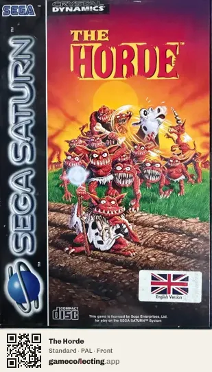 The Horde Sega Saturn, PAL box front