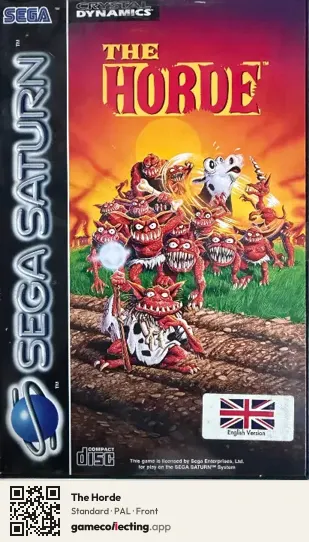 The Horde Sega Saturn, PAL box front