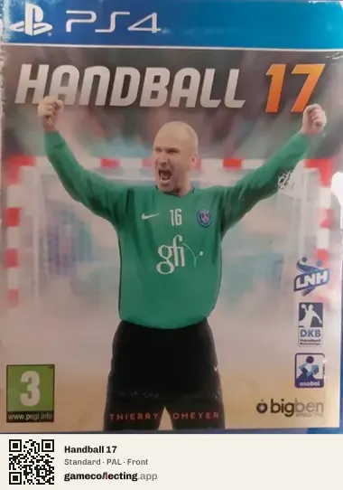 Handball 17 PlayStation 4, PAL box front
