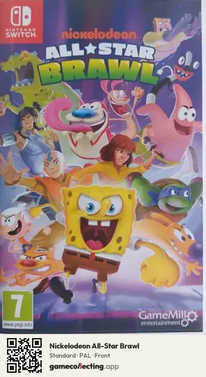 Nickelodeon All-Star Brawl Nintendo Switch, PAL box front