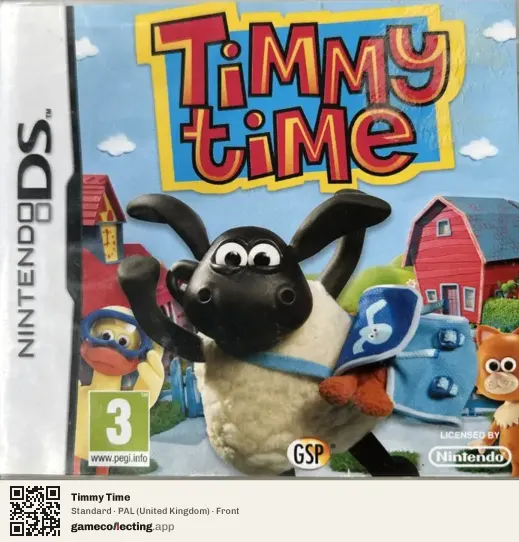Timmy Time Nintendo DS, United Kingdom box front