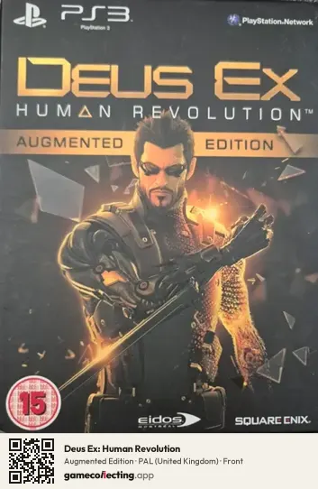 Deus Ex: Human Revolution PlayStation 3, United Kingdom box front