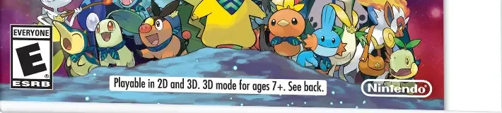 Pokémon Super Mystery Dungeon, the ESRB box on its front