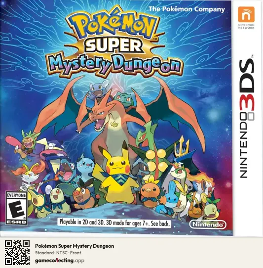 Pokémon Super Mystery Dungeon Nintendo 3DS, NTSC box front
