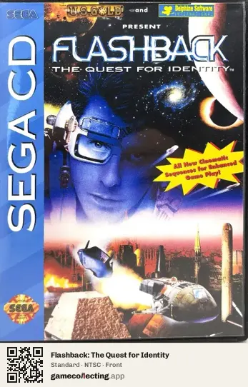 Flashback: The Quest for Identity Sega Mega-CD / Sega CD, NTSC box front