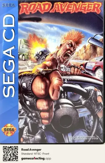 Road Avenger Sega Mega-CD / Sega CD, NTSC box front