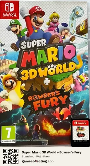 Super Mario 3D World + Bowser's Fury Nintendo Switch, PAL box front