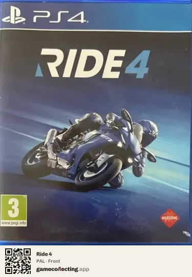 Ride 4 PlayStation 4, PAL box front