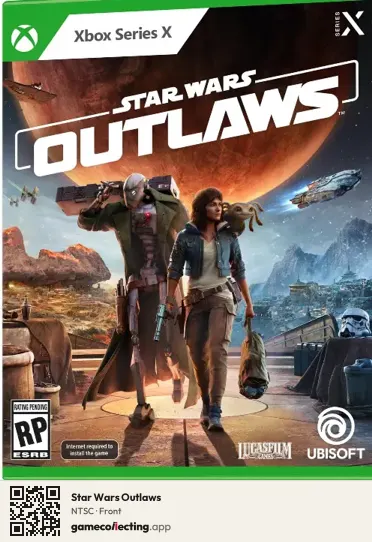 Star Wars Outlaws Xbox Series X, NTSC box front