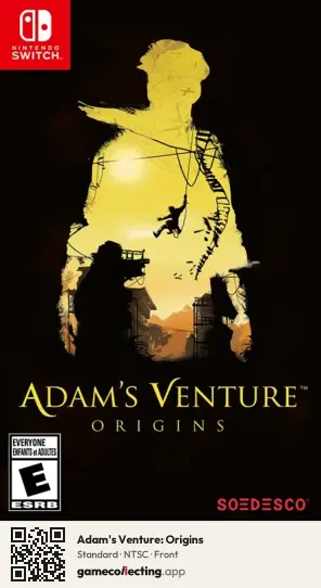 Adam's Venture: Origins Nintendo Switch, NTSC box front