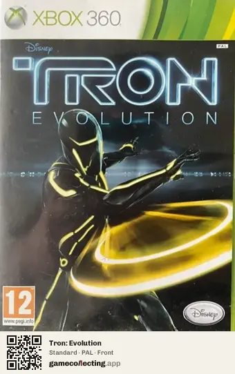 Tron: Evolution Xbox 360, PAL box front