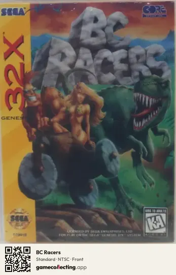 BC Racers Sega 32X, NTSC box front