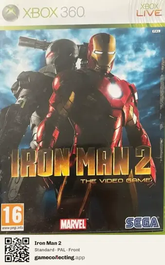 Iron Man 2 Xbox 360, PAL box front