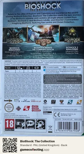 BioShock: The Collection Nintendo Switch, United Kingdom box back
