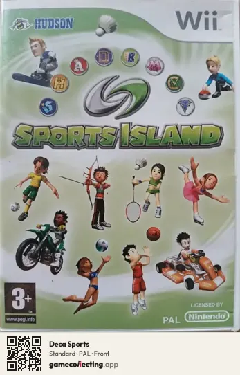 Deca Sports Nintendo Wii, PAL box front