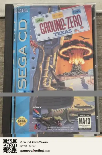 Ground Zero Texas Sega Mega-CD / Sega CD, NTSC box front