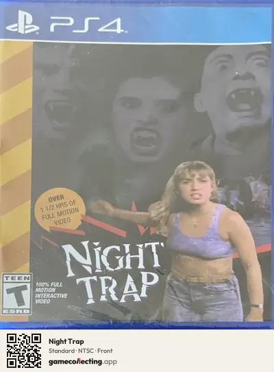 Night Trap PlayStation 4, NTSC box front
