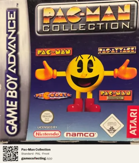 Pac-Man Collection Game Boy Advance, PAL box front