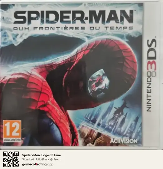 Spider-Man: Edge of Time Nintendo 3DS, France box front