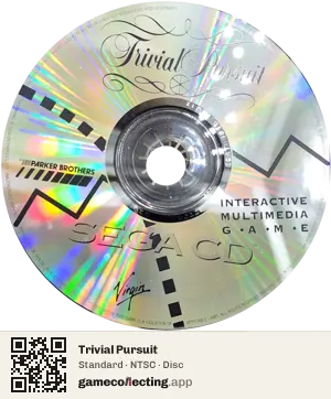Trivial Pursuit Sega Mega-CD / Sega CD, NTSC disc