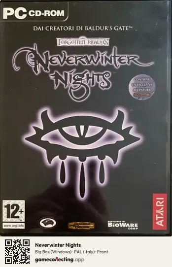 Neverwinter Nights Computer, Italy box front