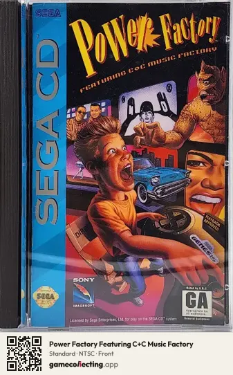 Power Factory Featuring C+C Music Factory Sega Mega-CD / Sega CD, NTSC box front