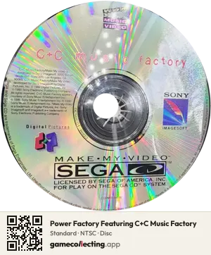 Power Factory Featuring C+C Music Factory Sega Mega-CD / Sega CD, NTSC disc
