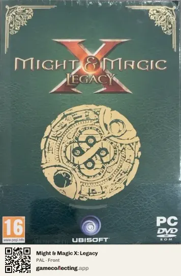 Might & Magic X: Legacy Computer, PAL box front