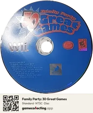 Family Party: 30 Great Games Nintendo Wii, NTSC disc