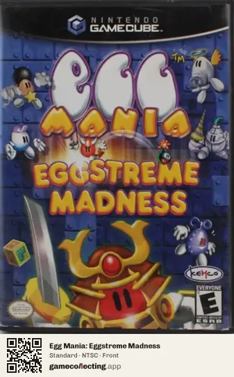 Egg Mania: Eggstreme Madness Nintendo GameCube, NTSC box front
