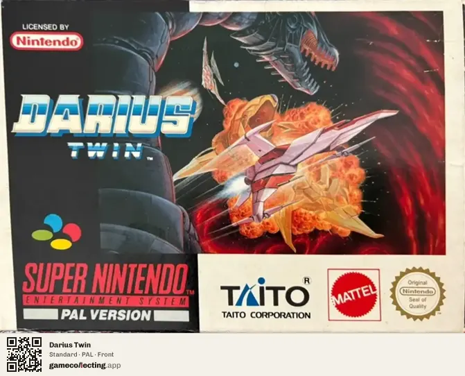 Darius Twin Super Nintendo Entertainment System, PAL box front
