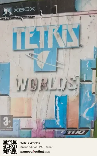 Tetris Worlds Xbox, PAL box front