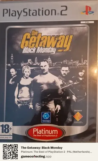 The Getaway: Black Monday PlayStation 2, Netherlands box front