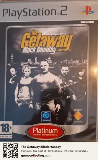 The Getaway: Black Monday PlayStation 2, Netherlands box front