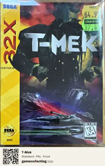T-Mek Sega 32X, PAL box front