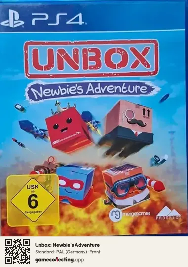 Unbox: Newbie's Adventure PlayStation 4, Germany box front