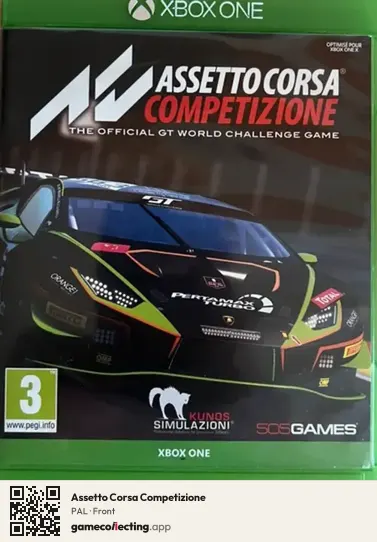 Assetto Corsa Competizione Xbox One, PAL box front