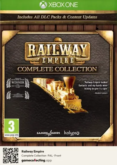 Railway Empire Xbox One, PAL box front