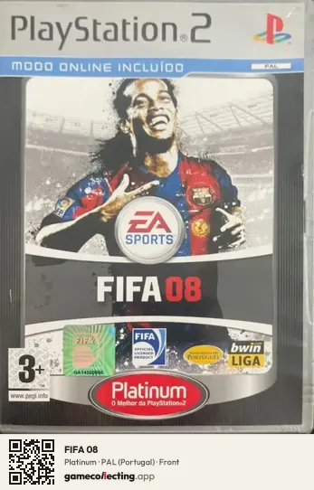 FIFA 08 PlayStation 2, Portugal box front