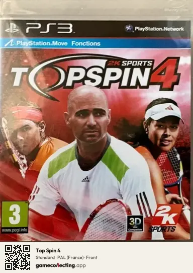 Top Spin 4 PlayStation 3, France box front