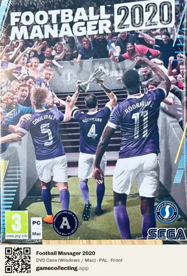 Football Manager 2020 Computer, PAL box front